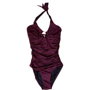 Heidi Klein Halter One Piece Swimsuit